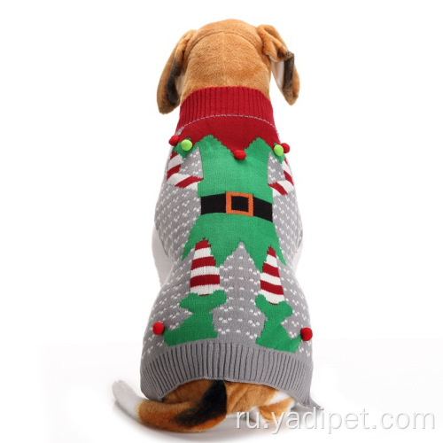 Christmas Pet Vest Vest Свитера для мелких животных